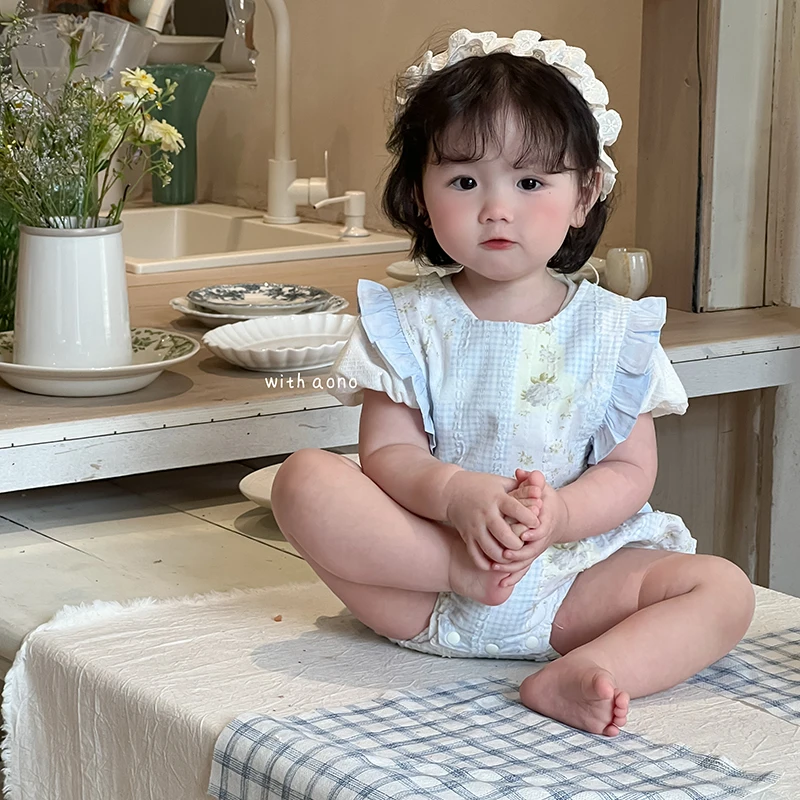 SeasonSea Baby Bodysuit Breathable Floral Jumpsuit Summer Plain Bodysuit for 0-2Y Onesie Pure Cotton Baby Toddlers Clothes
SeasonSea Baby Bodysuit Breathable Floral Jumpsuit Summer Plain Bodysuit for 0-2Y Onesie Pure Cotton Baby Toddlers Clothes