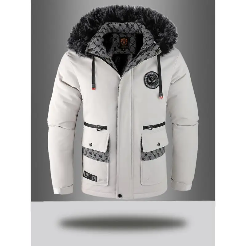 Men's Cotton Jacket with Fur Collar Wear Resistant Outdoor Long Style Couple's Fashionable Lightweight Spring Season
Men's Cotton Jacket with Fur Collar Wear Resistant Outdoor Long Style Couple's Fashionable Lightweight Spring Season