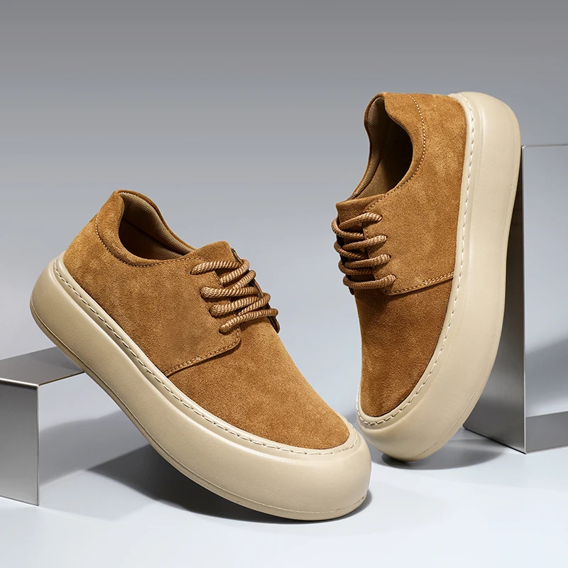 Man Casual Shoes Classic Brand Top Quality Walking Driving Comfortable Fashion Suede Leather Thick Bottom Heightening Shoes
Man Casual Shoes Classic Brand Top Quality Walking Driving Comfortable Fashion Suede Leather Thick Bottom Heightening Shoes