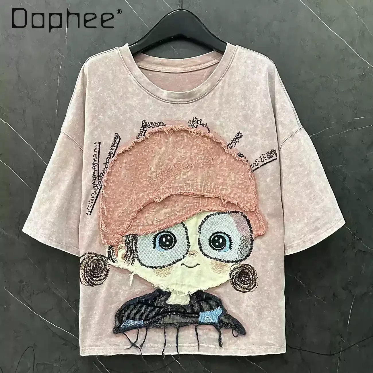 2025 Summer New Heavy Industry Sticker Embroidery Cartoon Design Short-sleeved T-shirt Women's Loose Casual Sweet Top
2025 Summer New Heavy Industry Sticker Embroidery Cartoon Design Short-sleeved T-shirt Women's Loose Casual Sweet Top