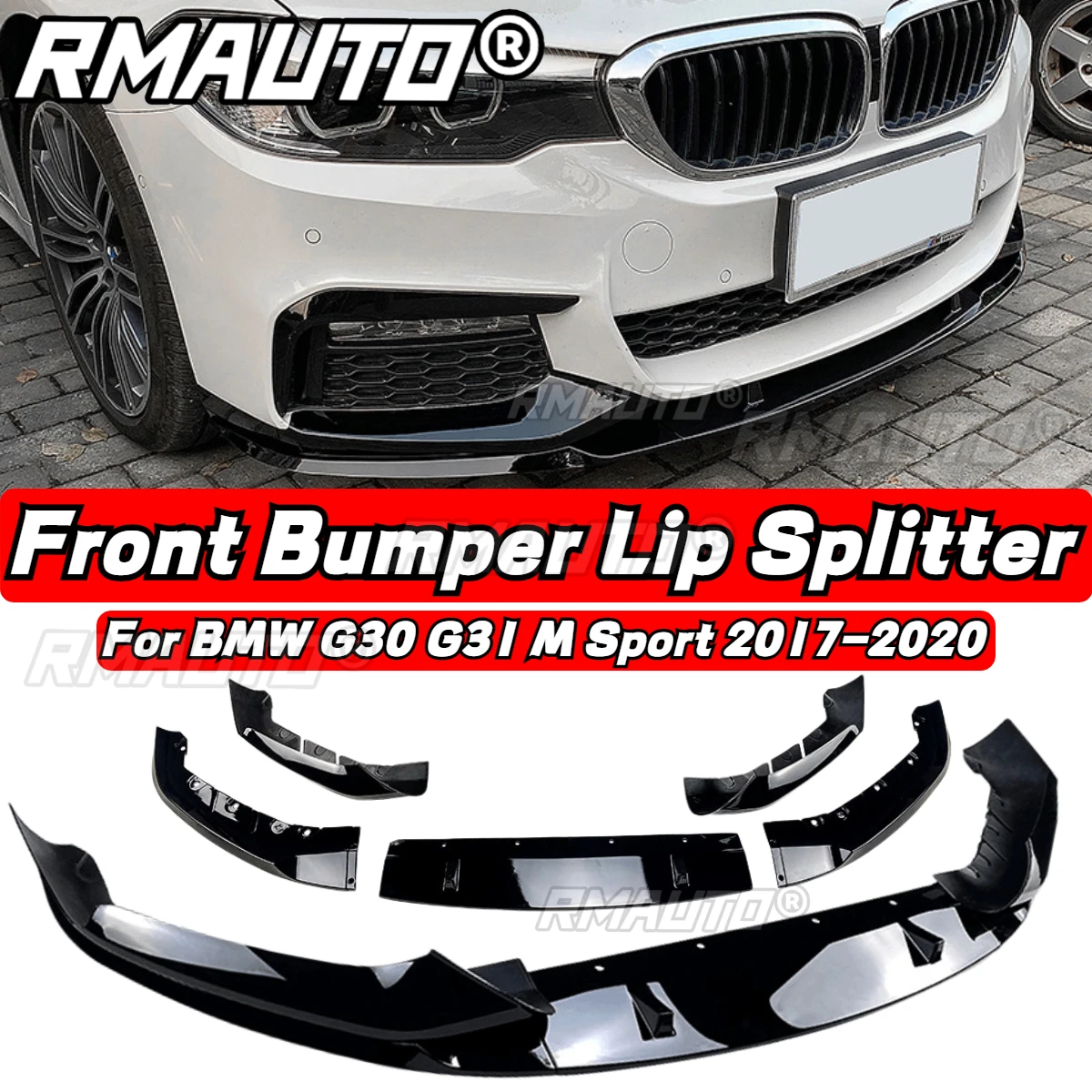 For G30 Lip Car Front Bumper Splitter Spolier Lip Diffuser Bumper Aprons Guard Cover Body Kit For BMW G30 G31 M Sport 2017-2020
For G30 Lip Car Front Bumper Splitter Spolier Lip Diffuser Bumper Aprons Guard Cover Body Kit For BMW G30 G31 M Sport 2017-2020