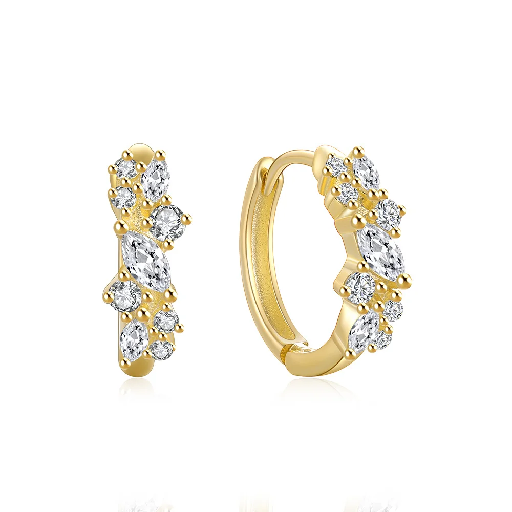 Hoop Earring Ins 925 Sterling Silver Cluster Inlaid Irregular Zircon Earrings For Women Girls Delicate Daily Jewelry
Hoop Earring Ins 925 Sterling Silver Cluster Inlaid Irregular Zircon Earrings For Women Girls Delicate Daily Jewelry