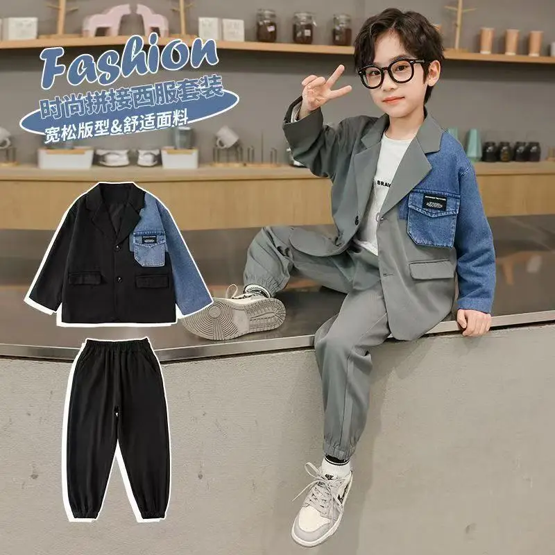 2026 New Boys' Casual Loose Suit Set Spring Autumn Fashion 2-Piece Jacket Pants Outfit for Children
2026 New Boys' Casual Loose Suit Set Spring Autumn Fashion 2-Piece Jacket Pants Outfit for Children
