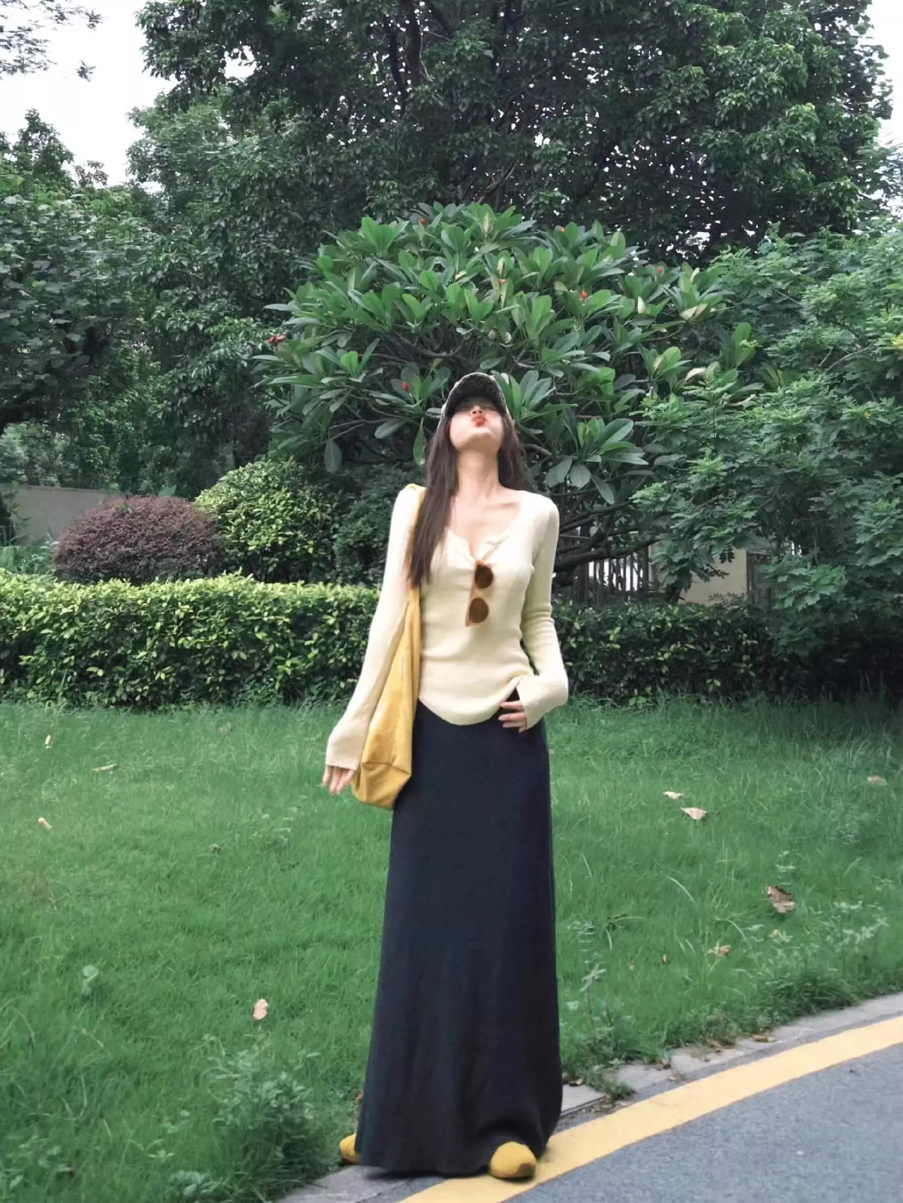 Yellow Knitted Long Sleeve Women's Top Stylish Shoulder Fit Base Shirt Spring Autumn New Arrival Slim Sweet Spicy Chic Style
Yellow Knitted Long Sleeve Women's Top Stylish Shoulder Fit Base Shirt Spring Autumn New Arrival Slim Sweet Spicy Chic Style