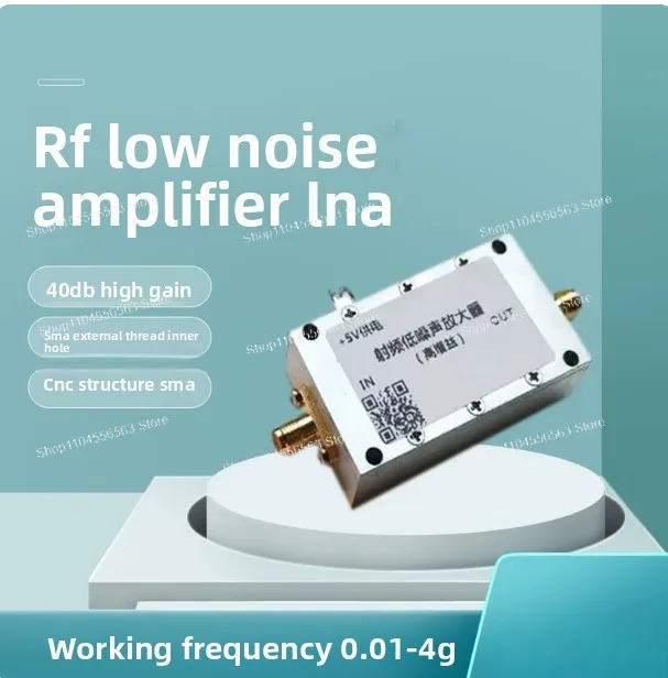 Radio frequency low-noise amplifier: 0.01M - 4G, with 40dB high gain
Radio frequency low-noise amplifier: 0.01M - 4G, with 40dB high gain