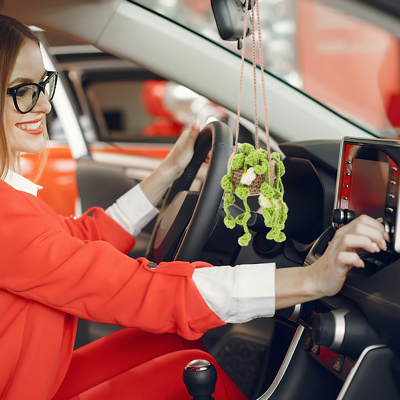 Cute Car Hanging Ornament Sunflower Basket Fine Workmanship Easy to Attach Car Accessory Crochet Accessories Crochet Plant
Cute Car Hanging Ornament Sunflower Basket Fine Workmanship Easy to Attach Car Accessory Crochet Accessories Crochet Plant