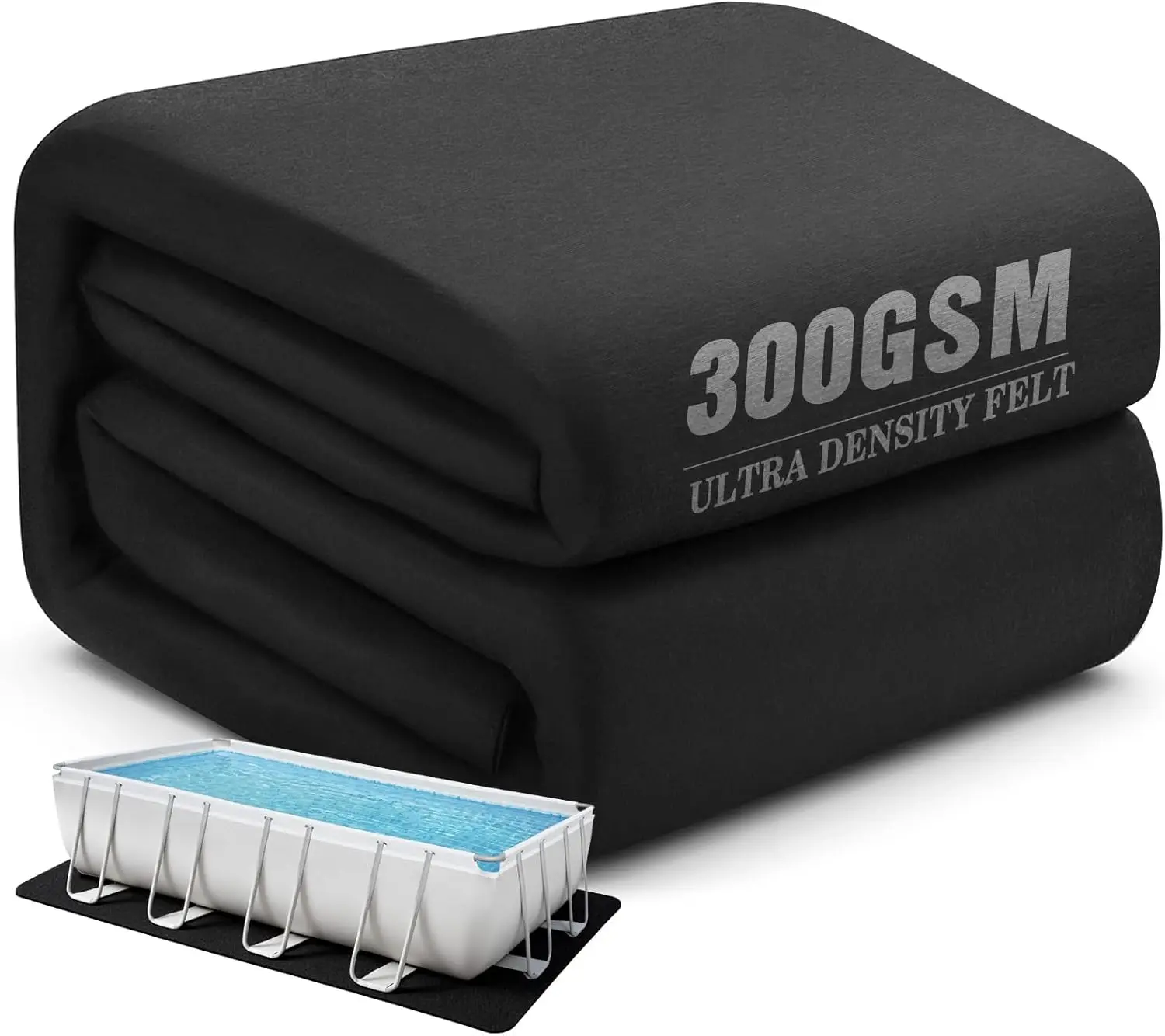 20Ft x 12Ft Heavy Duty Above Ground Pool Liner Pad Thick 300G/M² Pool Ground Cloth Double Density Bottom Protector Prevent Punct
20Ft x 12Ft Heavy Duty Above Ground Pool Liner Pad Thick 300G/M² Pool Ground Cloth Double Density Bottom Protector Prevent Punct