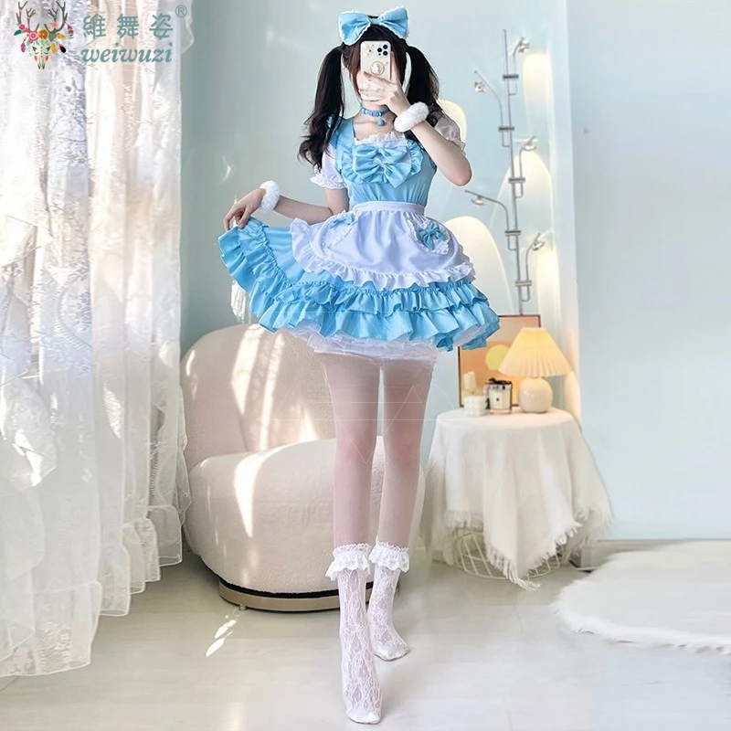 Anime Lolita Dress Sweet Cute Maid Uniform Cosplay Costume Sexy Coffee Shop Waitress Theme Party Stage Perfermance Fancy Outfit
Anime Lolita Dress Sweet Cute Maid Uniform Cosplay Costume Sexy Coffee Shop Waitress Theme Party Stage Perfermance Fancy Outfit