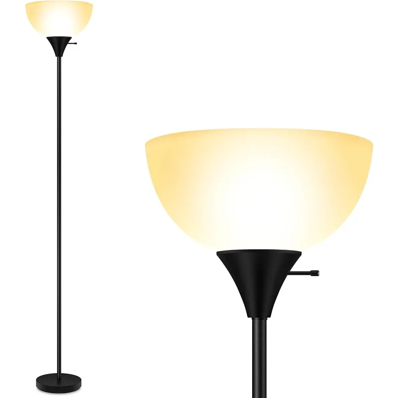 Floor Lamp, 70.1” Tall Lamp, LED Black Floor Lamp, E26 Base, Eye-Caring, Modern Torchiere Floor Lamps for Living Room, Bedroom
Floor Lamp, 70.1” Tall Lamp, LED Black Floor Lamp, E26 Base, Eye-Caring, Modern Torchiere Floor Lamps for Living Room, Bedroom