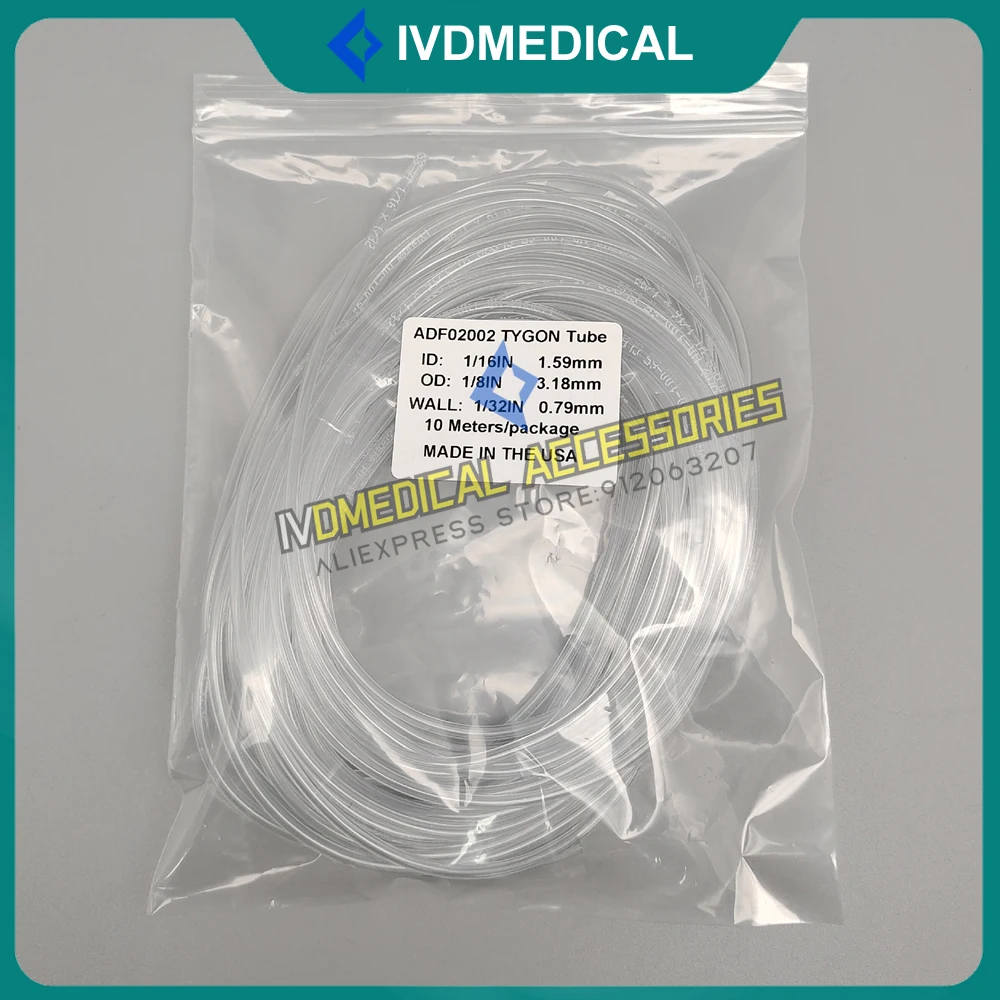 10 meters ADF02002 ND-100-65 ID 1.59mm OD 3.18mm Liquid Pipeline for Mindray Biochemical Alalyzer Mindray Hemocytometer Tube
10 meters ADF02002 ND-100-65 ID 1.59mm OD 3.18mm Liquid Pipeline for Mindray Biochemical Alalyzer Mindray Hemocytometer Tube