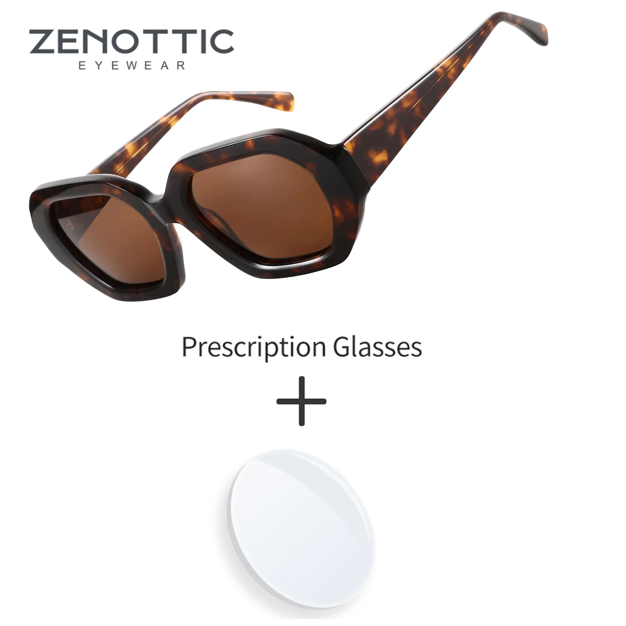 ZENOTTIC Handmade Retro Acetate Polygon Women's Prescription Sunglasses Polarized UV400 Progressive Lenses Eyewear
ZENOTTIC Handmade Retro Acetate Polygon Women's Prescription Sunglasses Polarized UV400 Progressive Lenses Eyewear
