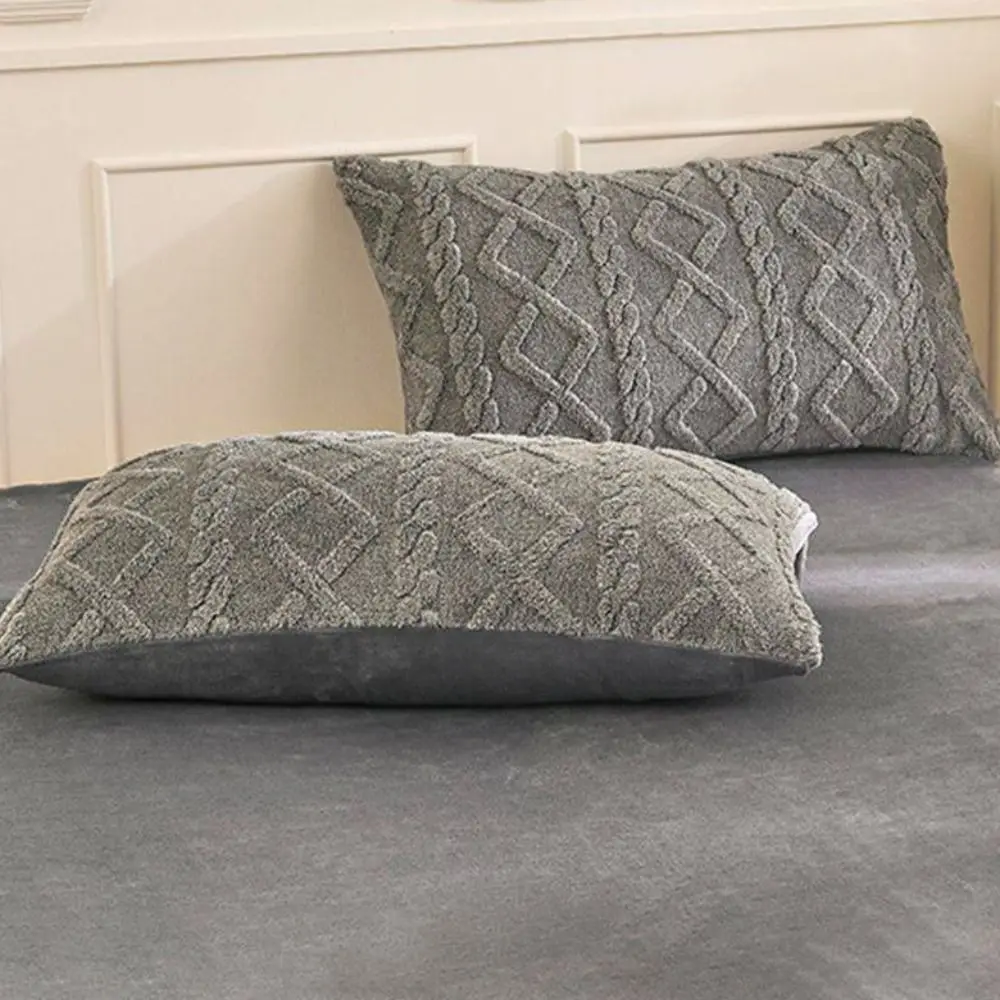 2pcs Bedding Supplies Solid Color Milk Fleece Pillows Cover Rectangle Soft Pillowcase Skin-friendly Warm Pillowslip Couple
2pcs Bedding Supplies Solid Color Milk Fleece Pillows Cover Rectangle Soft Pillowcase Skin-friendly Warm Pillowslip Couple