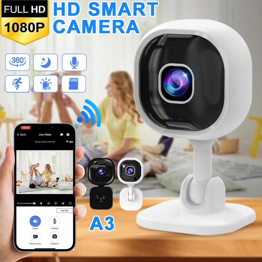 A3 Wireless Smart Camera 1080P WiFi Camera Home Security Surveillance Camera Two-way Audio Motion Detection IR Night Vision Cam
A3 Wireless Smart Camera 1080P WiFi Camera Home Security Surveillance Camera Two-way Audio Motion Detection IR Night Vision Cam