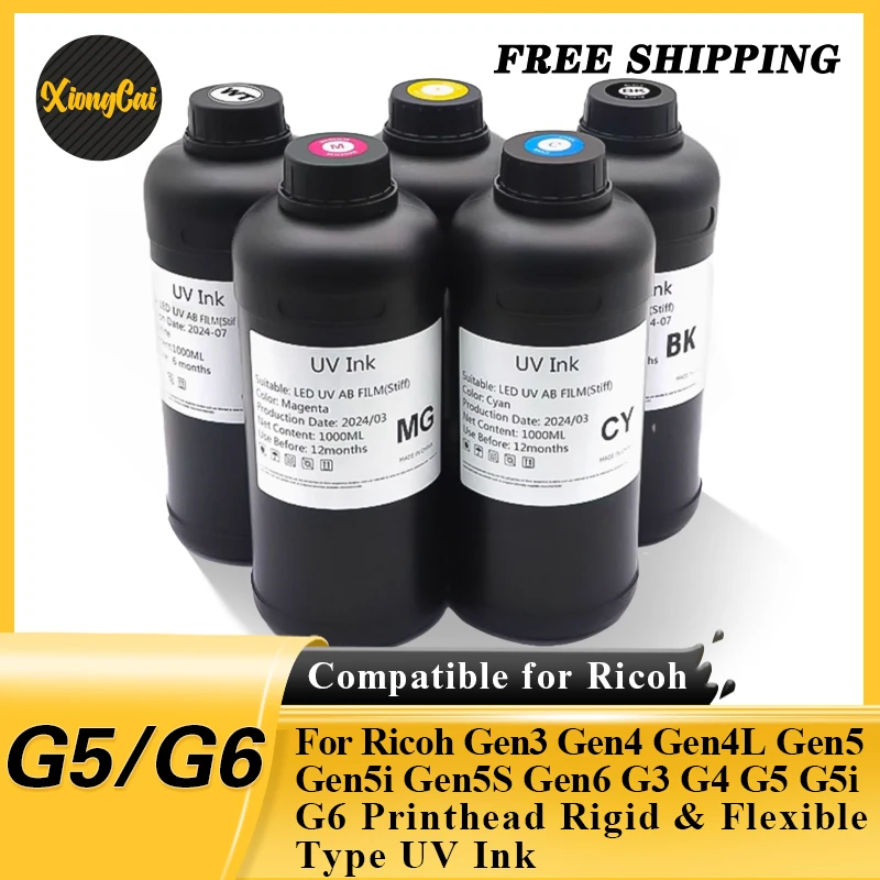 1000 мл светодиодные отверждаемые УФ-чернила для печатающей головки Ricoh Gen3 Gen4 Gen4L Gen5 Gen6
1000 мл светодиодные отверждаемые УФ-чернила для печатающей головки Ricoh Gen3 Gen4 Gen4L Gen5 Gen6