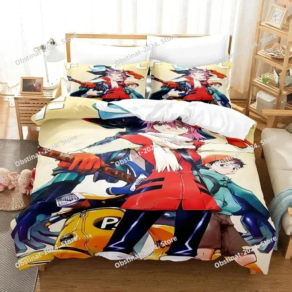 Fashion 3D FLCL Alternative Boys Bedroom Bedspread Single Twin Full Queen King Size Anime B Quilt Cover Pillowcaseed Sheet Set
Fashion 3D FLCL Alternative Boys Bedroom Bedspread Single Twin Full Queen King Size Anime B Quilt Cover Pillowcaseed Sheet Set
