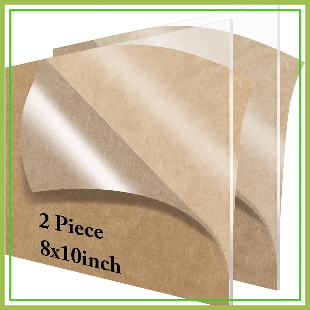 2 Pack 8x10 Clear Acrylic Sheets 1/8 inch Thick for Wedding Table Signs, Calligraphy, Painting
2 Pack 8x10 Clear Acrylic Sheets 1/8 inch Thick for Wedding Table Signs, Calligraphy, Painting