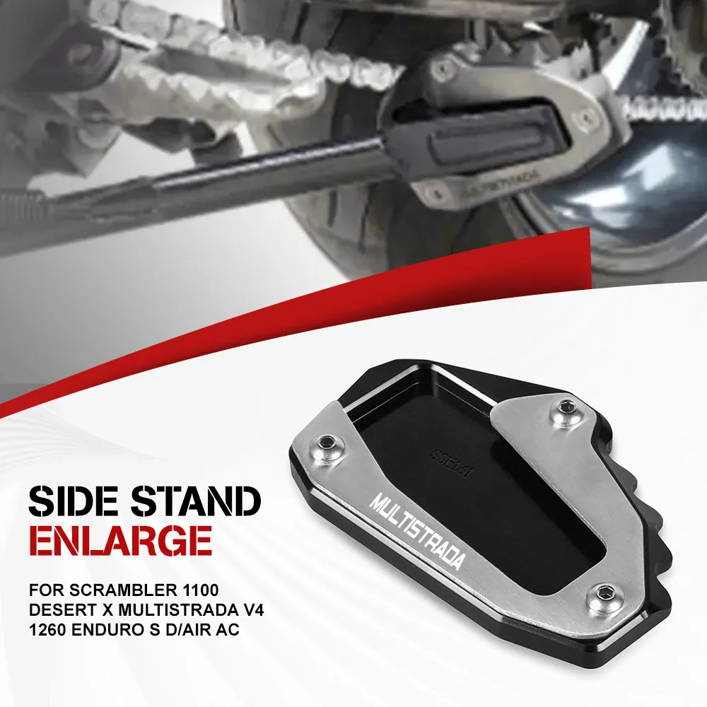 Kickstand Enlarge Motorcycle Foot Side Stand Extension FOR Ducati Scrambler 1100 Desert X Multistrada V4 1260 Enduro S D/Air AC
Kickstand Enlarge Motorcycle Foot Side Stand Extension FOR Ducati Scrambler 1100 Desert X Multistrada V4 1260 Enduro S D/Air AC