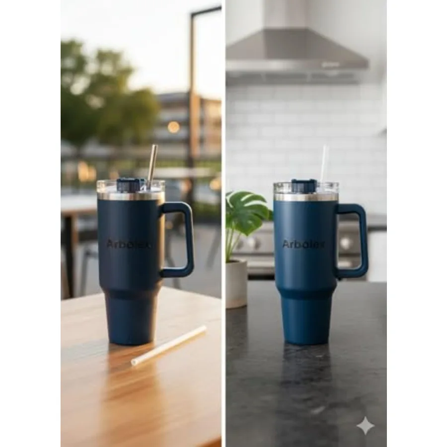 Quencher H2.0 Blue Tumbler with Handle and Straw 30 oz Flowstate 3-Position Lid Cup Holder Compatible for Travel Insulated Stai
Quencher H2.0 Blue Tumbler with Handle and Straw 30 oz Flowstate 3-Position Lid Cup Holder Compatible for Travel Insulated Stai