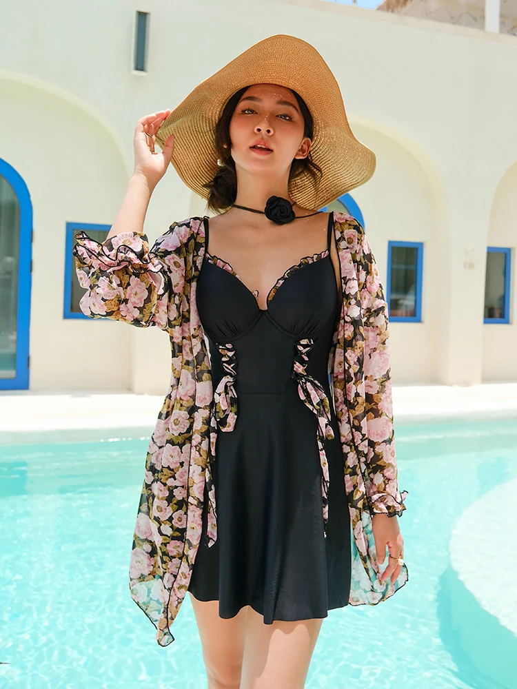 Conservative One-Piece Swimsuit Cover up Women's Thermal Spa Faion Korean Sle Big Size Slimming Sexy Beach Vaion
Conservative One-Piece Swimsuit Cover up Women's Thermal Spa Faion Korean Sle Big Size Slimming Sexy Beach Vaion