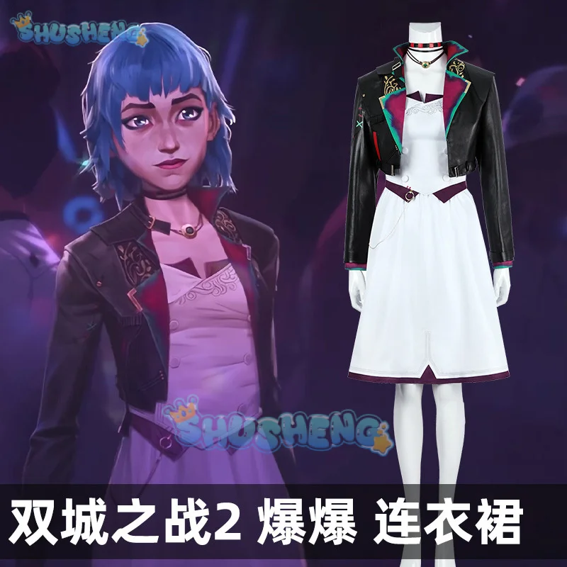 Костюм для косплея LoL Arcane 2 Jinx BAOBAO Calico, бальное платье, униформа, Хэллоуин, карнавал, вечеринка, Рождественская одежда для ролевых игр, одежда
Костюм для косплея LoL Arcane 2 Jinx BAOBAO Calico, бальное платье, униформа, Хэллоуин, карнавал, вечеринка, Рождественская одежда для ролевых игр, одежда