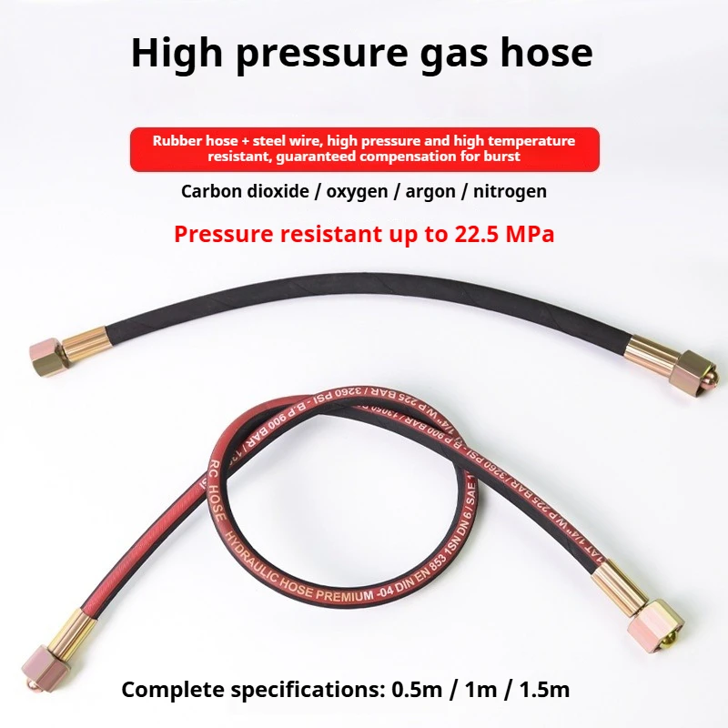High Pressure Argon CO2 Oxygen Cylinder Hose Connector, Large to Small Gas Transfer Pipe, Bridge Filling Adapter for Welding
High Pressure Argon CO2 Oxygen Cylinder Hose Connector, Large to Small Gas Transfer Pipe, Bridge Filling Adapter for Welding