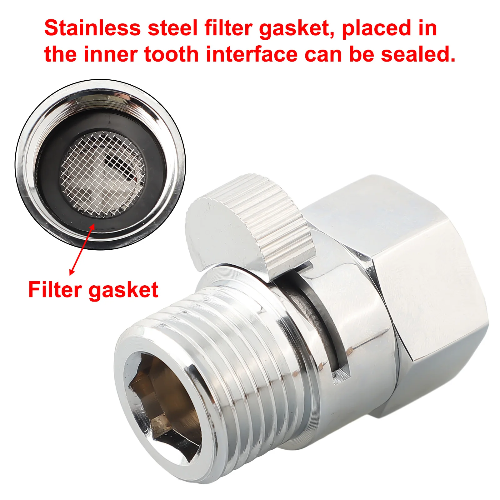 Handheld Shower Quick Switch Shower Stop Valve G1/2" Standard Connector (male And Female Threads) 40mm Anti-Leak Bathroom Parts
Handheld Shower Quick Switch Shower Stop Valve G1/2" Standard Connector (male And Female Threads) 40mm Anti-Leak Bathroom Parts