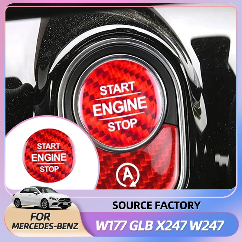 Hot Interior Stickers Car Styling ENGINE START STOP Switch Button Sticker for Mercedes Benz A B GLB Class W177 GLB X247 W247 CLA
Hot Interior Stickers Car Styling ENGINE START STOP Switch Button Sticker for Mercedes Benz A B GLB Class W177 GLB X247 W247 CLA