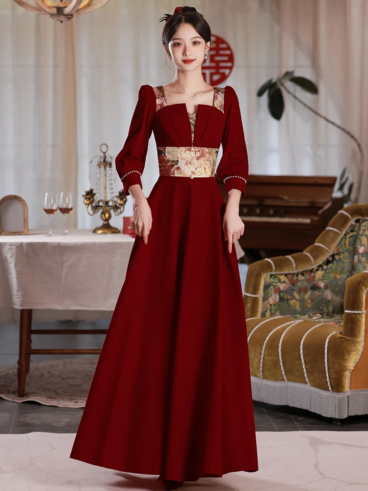 Red Long Wedding Dress 2026 New Style Bridal Gown Women's High-End Evening Dress Suitable for Engagement And Marital Occasions
Red Long Wedding Dress 2026 New Style Bridal Gown Women's High-End Evening Dress Suitable for Engagement And Marital Occasions