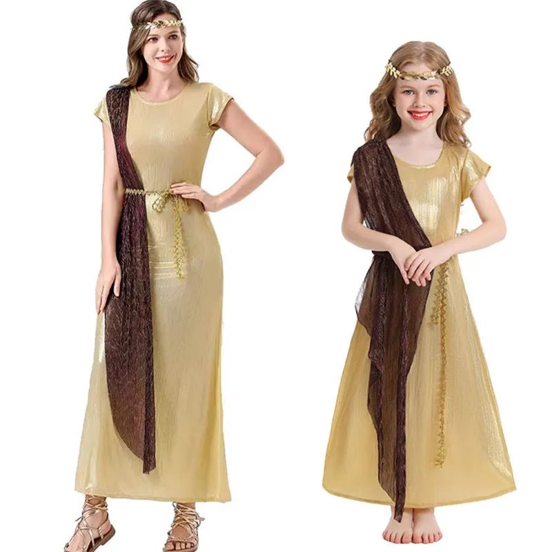 Halloween Goddess Cosplay Costume Long Roman Dress Queen Stage Performance Transformation Party Women's Traditional Costume
Halloween Goddess Cosplay Costume Long Roman Dress Queen Stage Performance Transformation Party Women's Traditional Costume