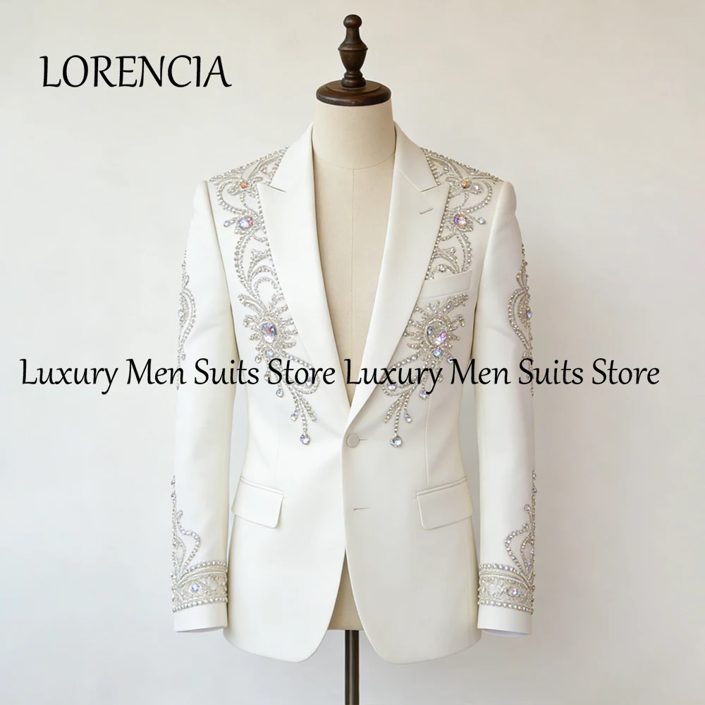 Элегантные ювелирные изделия, мужские костюмы, комплект из 2 предметов, свадебный наряд для жениха с кристаллами, комплект смокингов, 2026 блейзер, брюки по индивидуальному заказу, traje hombre Modern
Элегантные ювелирные изделия, мужские костюмы, комплект из 2 предметов, свадебный наряд для жениха с кристаллами, комплект смокингов, 2026 блейзер, брюки по индивидуальному заказу, traje hombre Modern