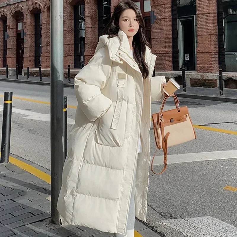 2023 Women's Casual Down Cotton Jacket Solid Long Sleeve Outwear Hooded Long Parkas Winter Puffer Jacket Thick Warm Snow Coat
2023 Women's Casual Down Cotton Jacket Solid Long Sleeve Outwear Hooded Long Parkas Winter Puffer Jacket Thick Warm Snow Coat