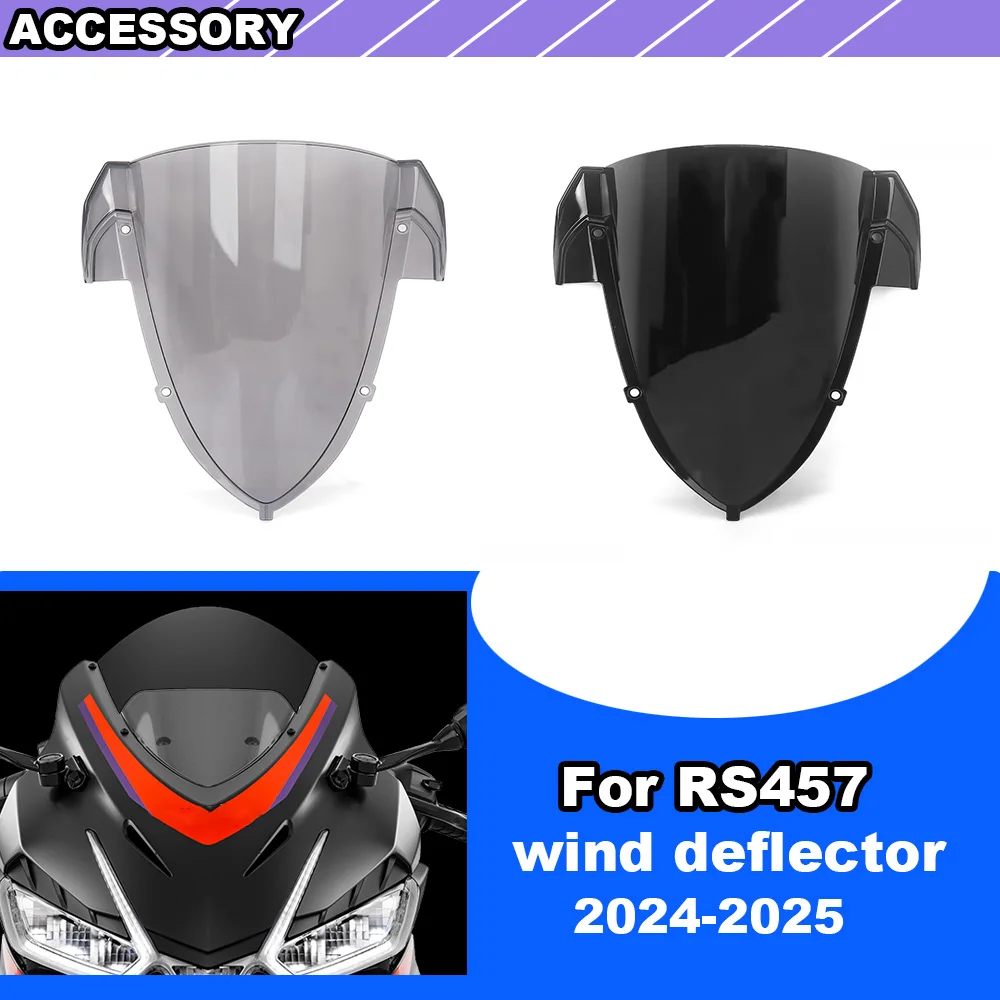 For Aprilia RS457 rs457 RS 457 2024 2025 Motorcycle Accessories Windshield Windscreen Wind Deflectors Black
For Aprilia RS457 rs457 RS 457 2024 2025 Motorcycle Accessories Windshield Windscreen Wind Deflectors Black