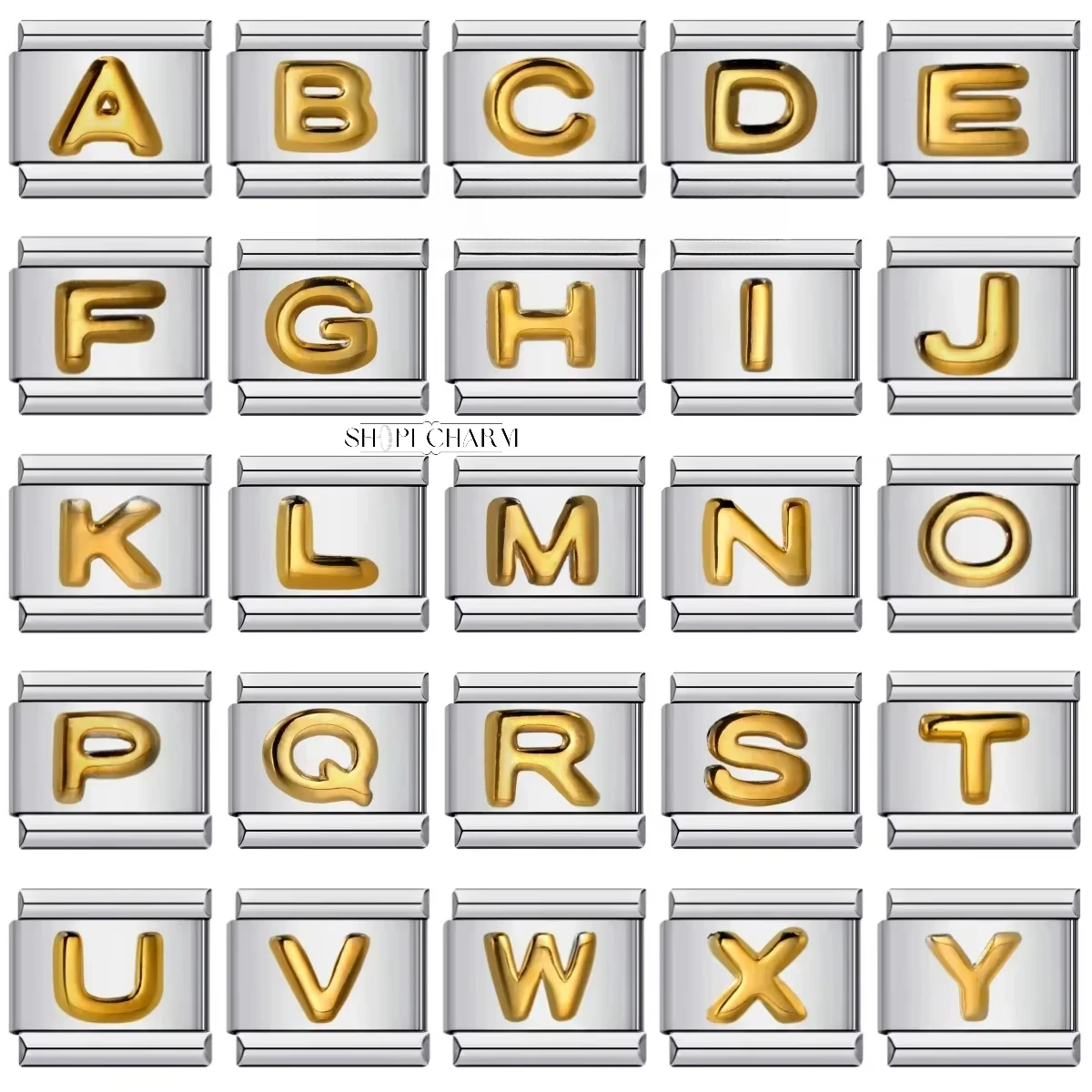 Shopi New Fashion Women Men Gold 26 Letters Italian Charms Bracelet Link Stainless Steel DIY Making Gift Wholesale Drop Shipping
Shopi New Fashion Women Men Gold 26 Letters Italian Charms Bracelet Link Stainless Steel DIY Making Gift Wholesale Drop Shipping