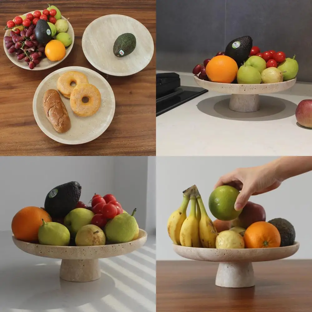 Large 10.2 Natural Travertine Pedestal Bowl for Kitchen Counter, Decorative Home Accent, Serving or Dining Table Organization
Large 10.2 Natural Travertine Pedestal Bowl for Kitchen Counter, Decorative Home Accent, Serving or Dining Table Organization