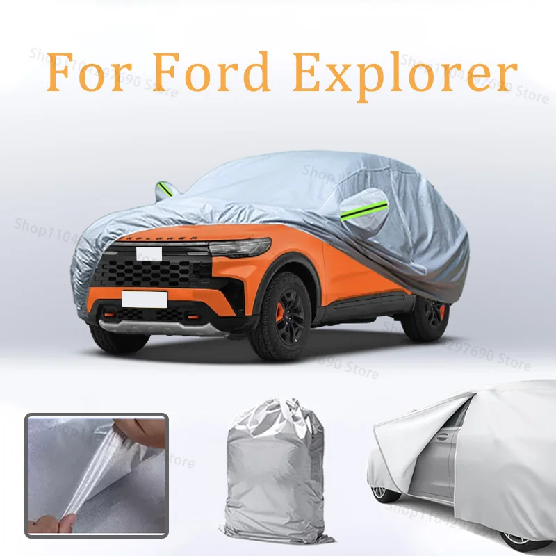 Car Cover For Ford Explorer Door Zipper Full Exterior Black Silvery-Auto Cover Sunshade Dustproof Waterproof Reflective strips
Car Cover For Ford Explorer Door Zipper Full Exterior Black Silvery-Auto Cover Sunshade Dustproof Waterproof Reflective strips