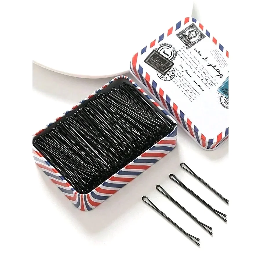 Classic Black Bobby Pins Set, T-Shape Design,Wave Styling Hair Clips For Women, Professional Daily Basic Hairpins & Accessories
Classic Black Bobby Pins Set, T-Shape Design,Wave Styling Hair Clips For Women, Professional Daily Basic Hairpins & Accessories