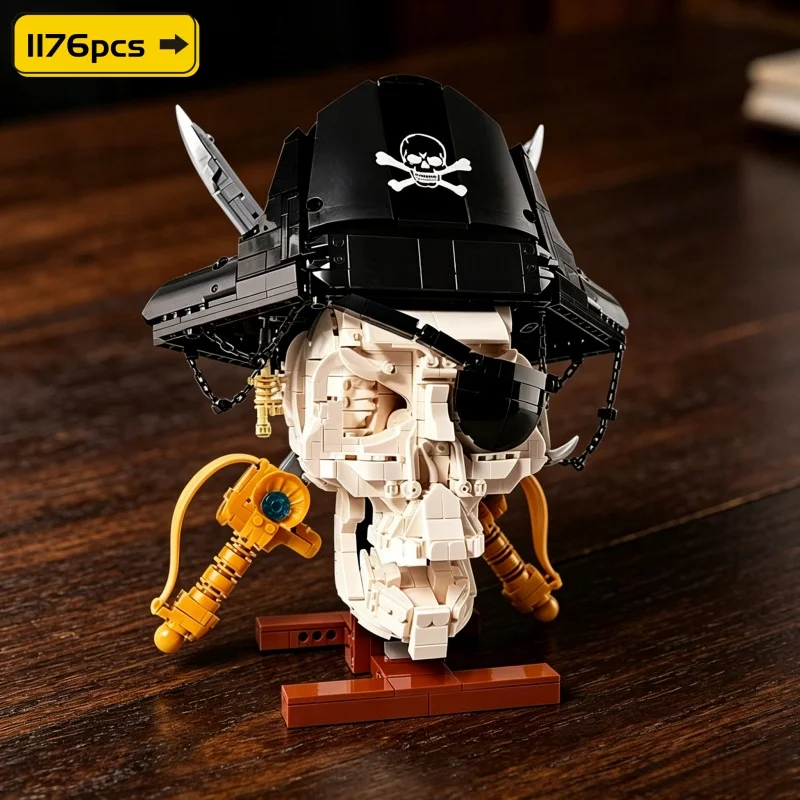 1176Pcs Creative Skull Pirate Ship Moc Assembly Model Building Blocks Decoration Toys Adult Boys Gift
1176Pcs Creative Skull Pirate Ship Moc Assembly Model Building Blocks Decoration Toys Adult Boys Gift