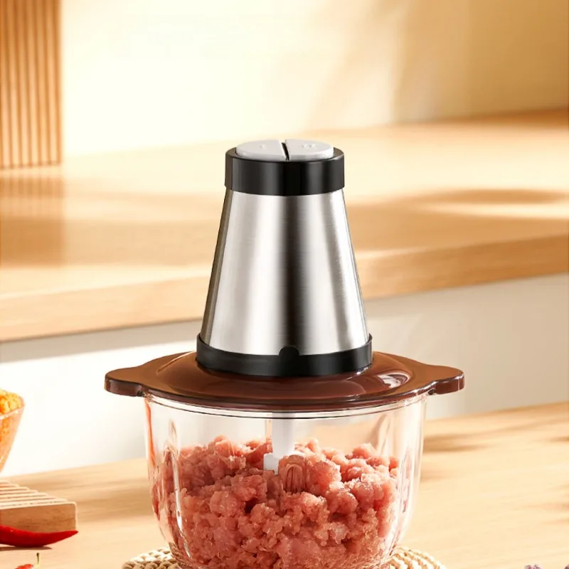 Electric Meat Grinder Stainless Steel Blades Cup Glass Bowl Speeds Food Grinder Powerful Vegetable Fruit Crusher
Electric Meat Grinder Stainless Steel Blades Cup Glass Bowl Speeds Food Grinder Powerful Vegetable Fruit Crusher