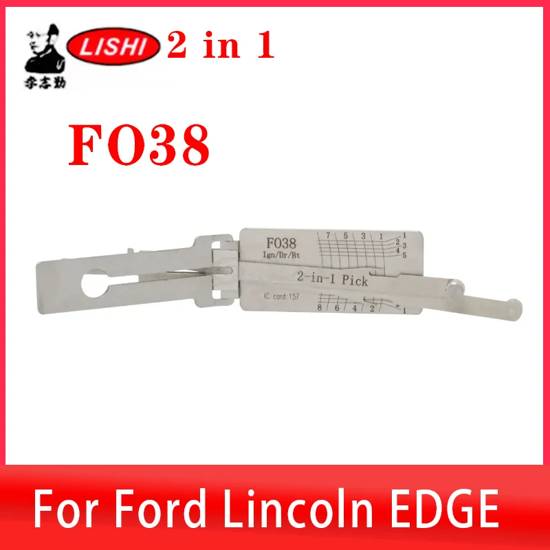 Оригинальный FO38 для Ford Lishi 2-в-1: отмычка/декодер для Lincoln Edge Mustang, инструмент для вскрытия замков, инструмент для слесарей
Оригинальный FO38 для Ford Lishi 2-в-1: отмычка/декодер для Lincoln Edge Mustang, инструмент для вскрытия замков, инструмент для слесарей
