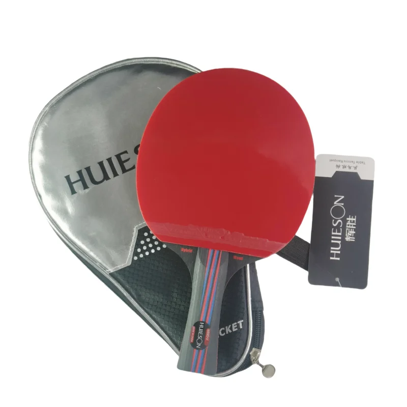 Huieson Bestseller Hybrid Nano Carbon 9.8 Table Tennis Racket 7 Plywood Blade+ Pips-in Rubber Sheets for Fast Attack Players
Huieson Bestseller Hybrid Nano Carbon 9.8 Table Tennis Racket 7 Plywood Blade+ Pips-in Rubber Sheets for Fast Attack Players