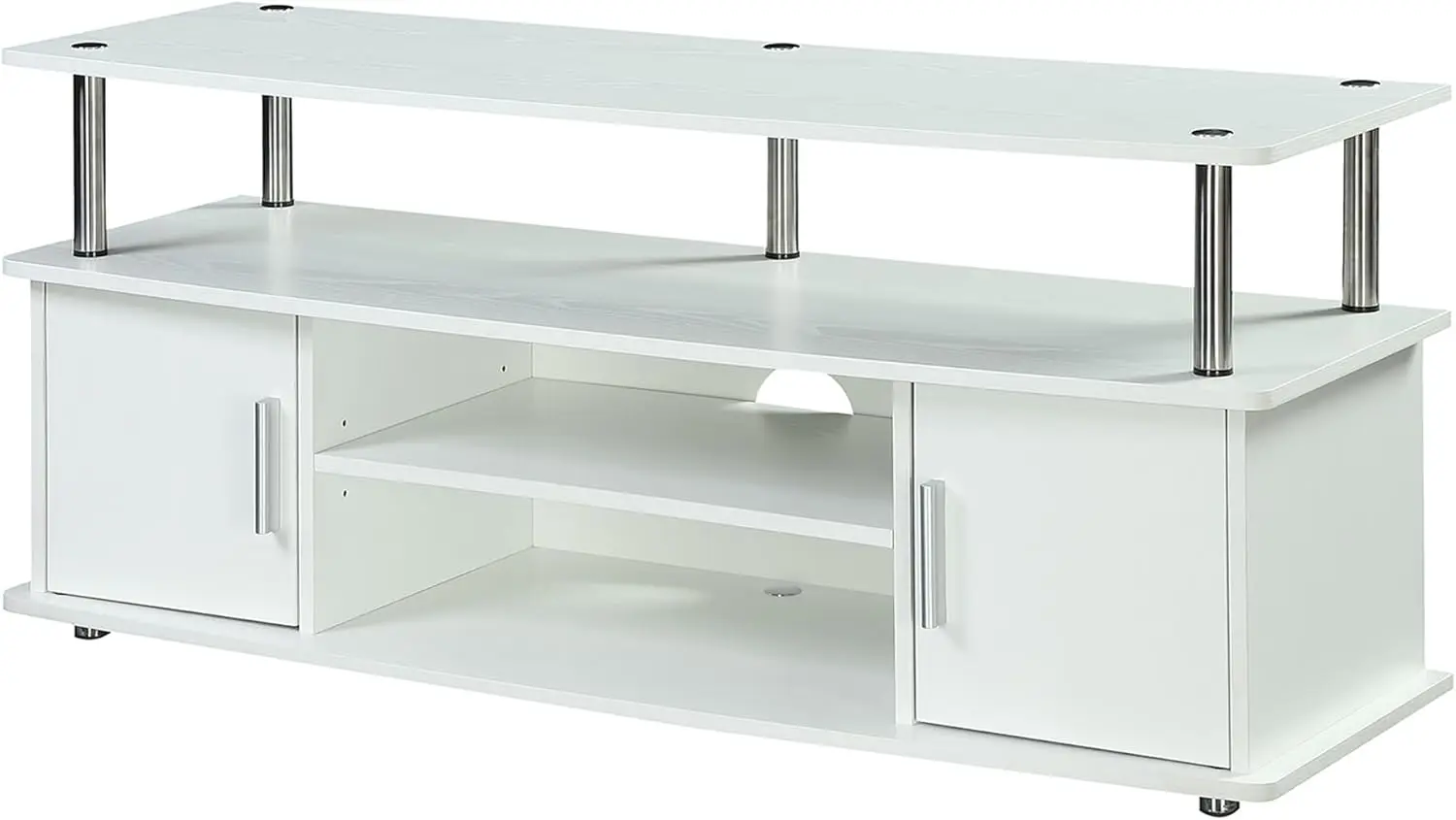 Designs2Go Monterey Stand. Entertainment Center. Storage Cabinets & Shelves. Modern TV Console. 47.25". White.
Designs2Go Monterey Stand. Entertainment Center. Storage Cabinets & Shelves. Modern TV Console. 47.25". White.