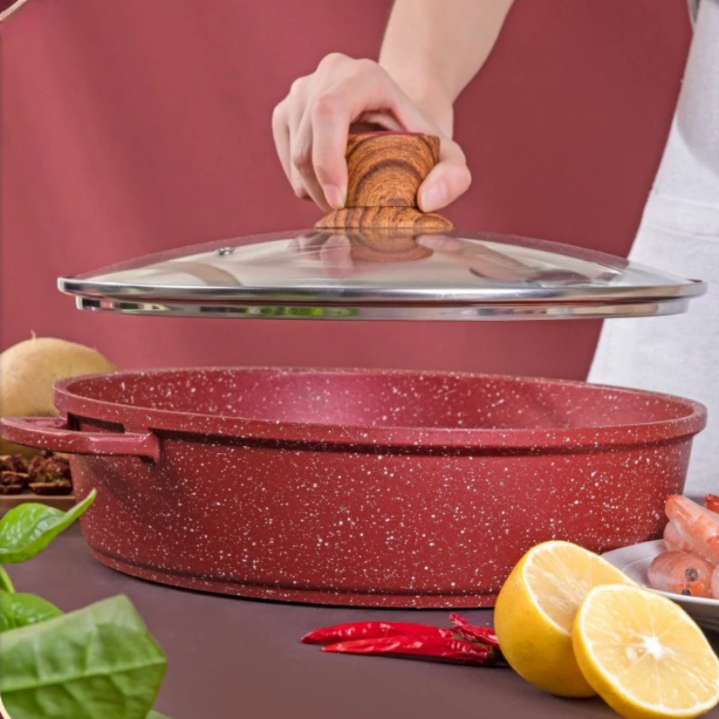 28cmNon Stick Shallow Pot Flat Bottom Multi Purpose Hot Pot Gas Induction Cooktop Physical Non Stick Light Oil Smoke for Kitchen
28cmNon Stick Shallow Pot Flat Bottom Multi Purpose Hot Pot Gas Induction Cooktop Physical Non Stick Light Oil Smoke for Kitchen