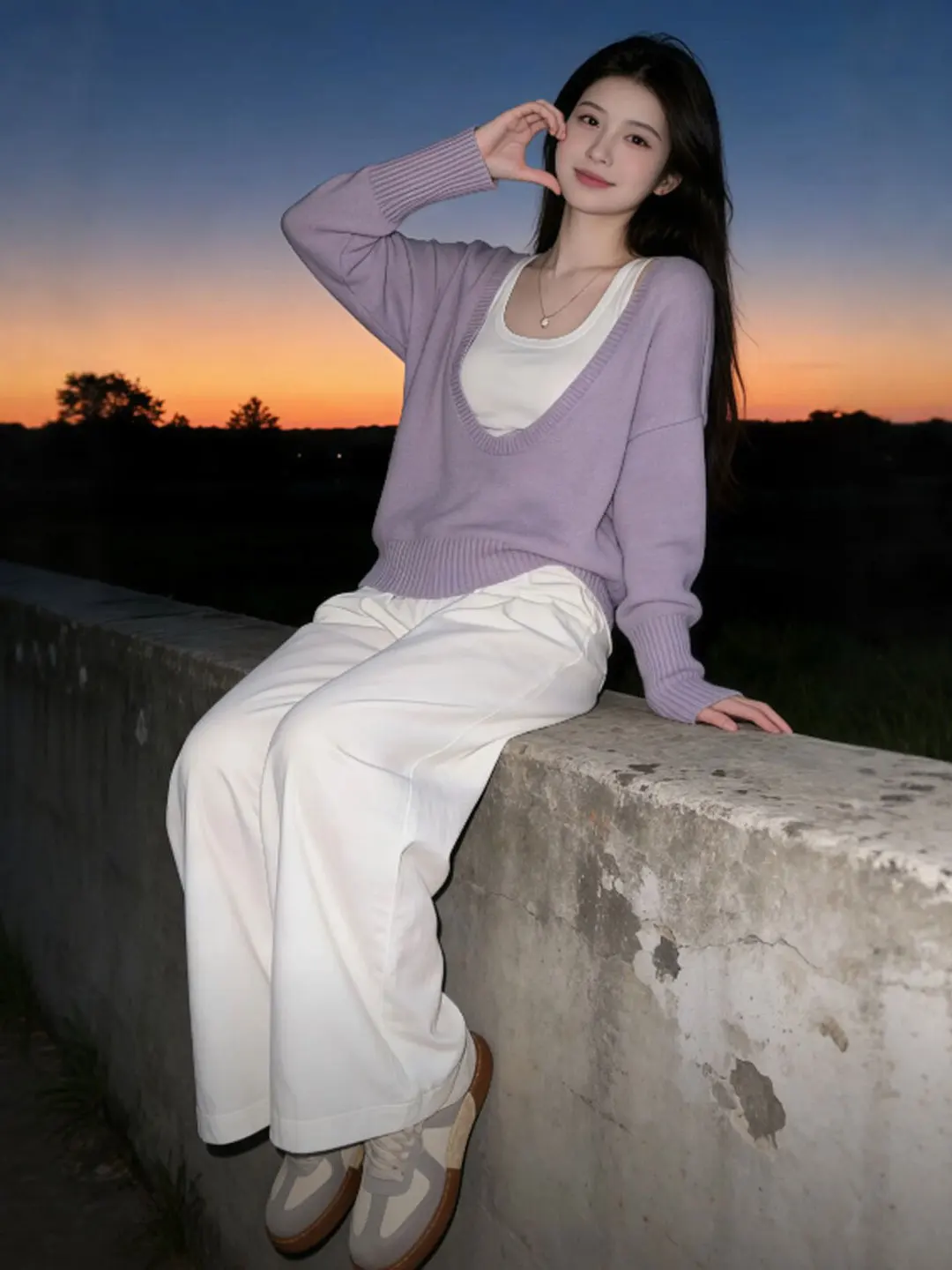 V-Ne Sweater Vest Wide Leg Pants Tee-Piece Set Lazy Sle Agel Matching Spring 2026 Faion Comfortable Women's Ensemble
V-Ne Sweater Vest Wide Leg Pants Tee-Piece Set Lazy Sle Agel Matching Spring 2026 Faion Comfortable Women's Ensemble