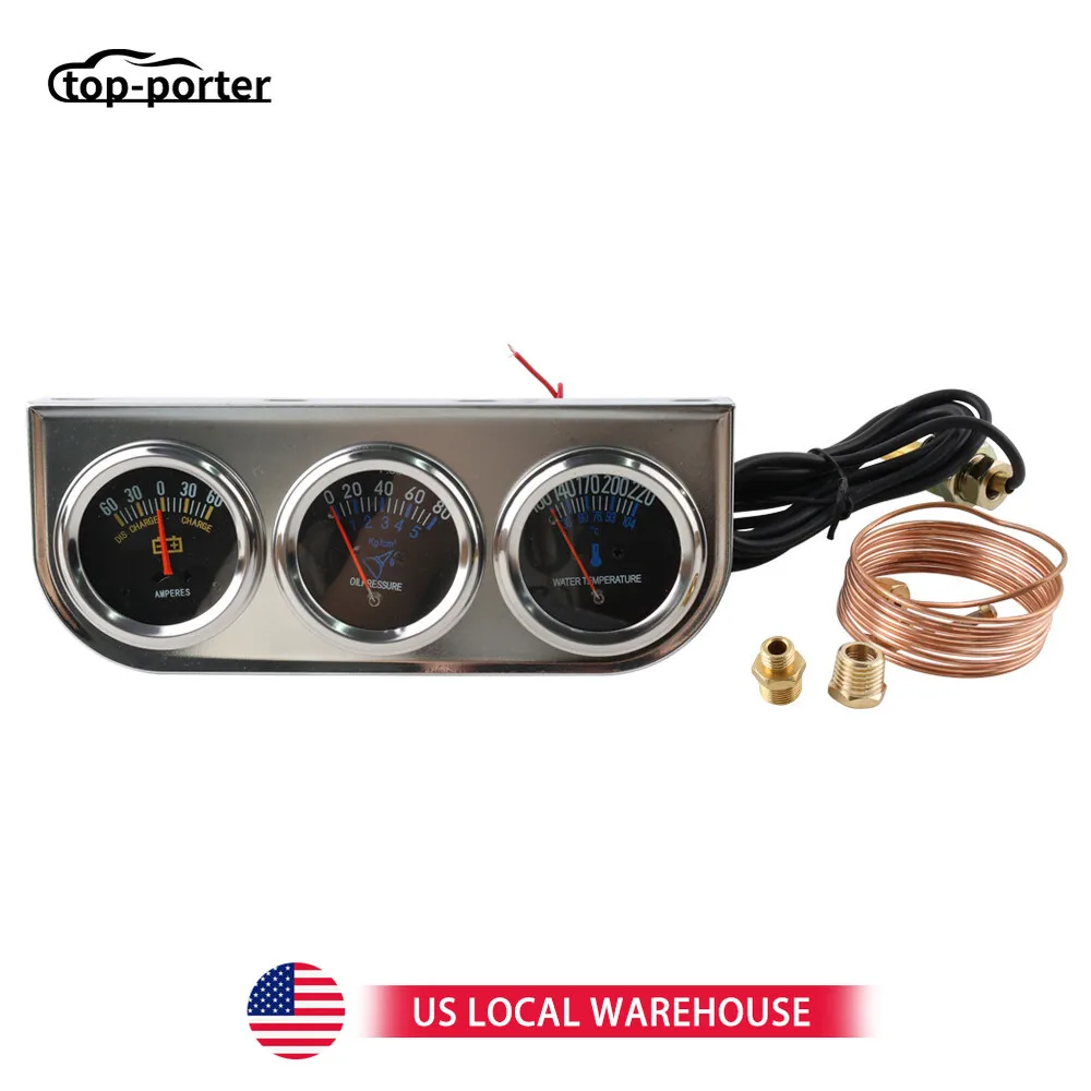 1 комплект, 2 дюйма, 52 мм, хромированный автомобильный тройной манометр, комплект усилителя, измеритель температуры воды, давления масла 3 в 1, подходит для большинства горячих стержней и классических двигателей
1 комплект, 2 дюйма, 52 мм, хромированный автомобильный тройной манометр, комплект усилителя, измеритель температуры воды, давления масла 3 в 1, подходит для большинства горячих стержней и классических двигателей