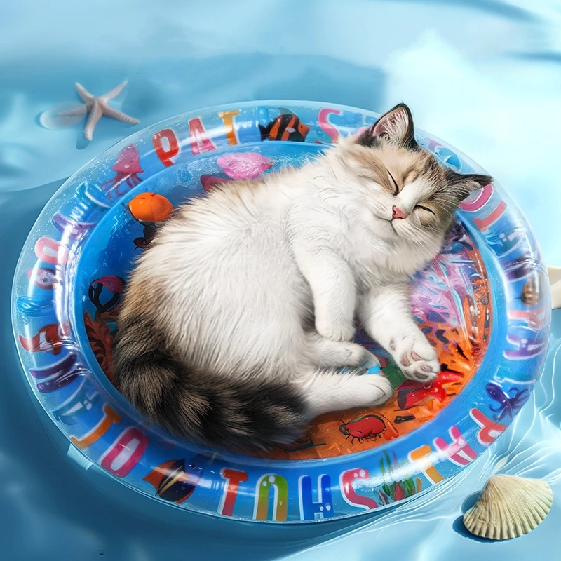 Summer Cool Cat Dog Thickened Water Sensory Playmat With Fish Sea Ocean Pet Play Interactive Fun Toy Cat Inflatable Sensory Mat
Summer Cool Cat Dog Thickened Water Sensory Playmat With Fish Sea Ocean Pet Play Interactive Fun Toy Cat Inflatable Sensory Mat