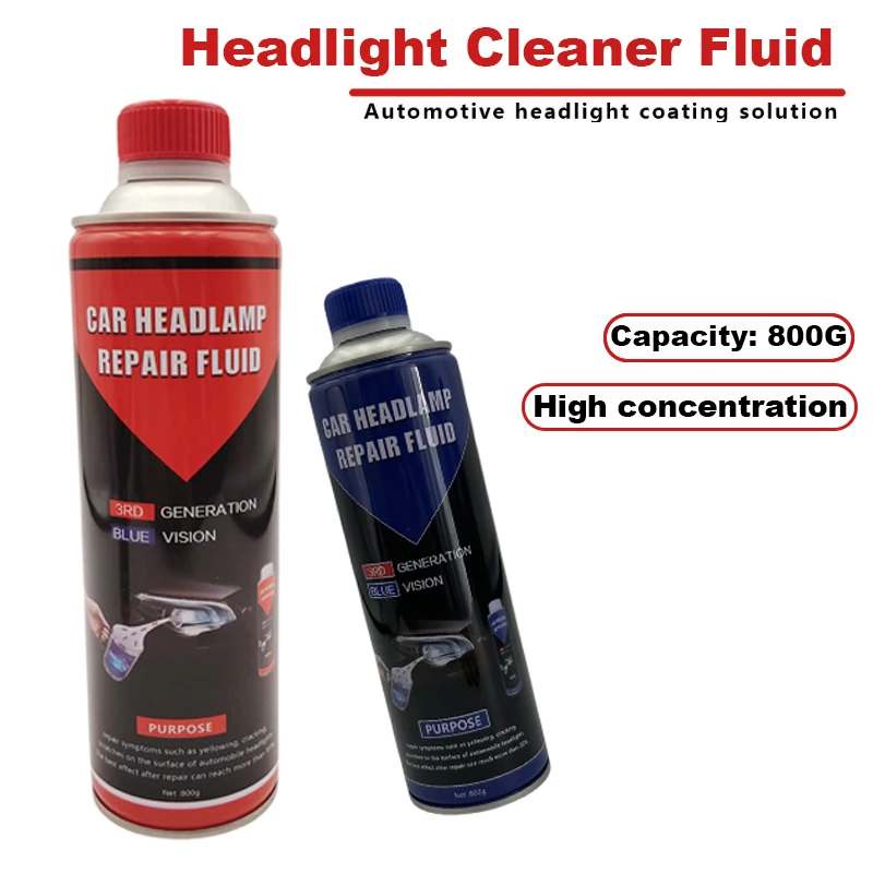 800G Car Headlight Restoration Fluid Blue High Concentration Headlight Coating Polishing Evaporation Fluid Refurbishment
800G Car Headlight Restoration Fluid Blue High Concentration Headlight Coating Polishing Evaporation Fluid Refurbishment