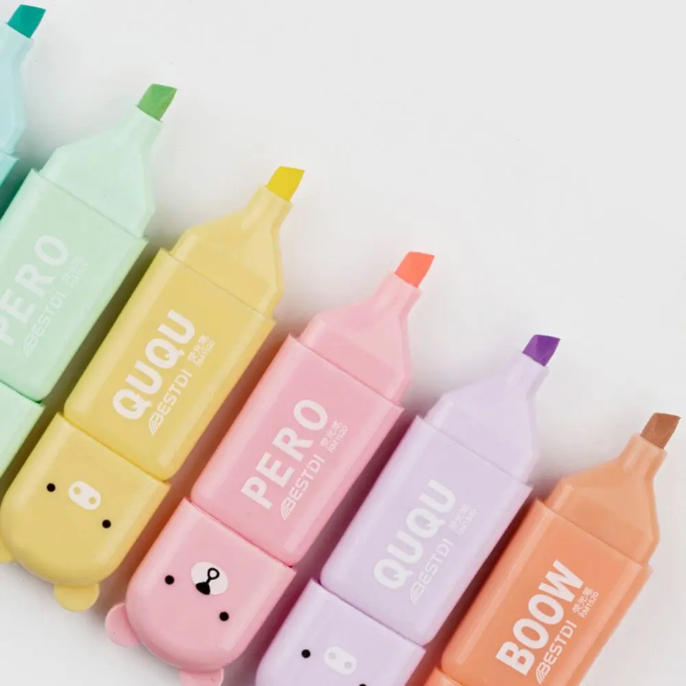 Stationery Cute Pastel Pens Marker Pen Set Drawing Cartoon Animals Painting Fluorescent Pen Highlighters Macaron Oblique Tip
Stationery Cute Pastel Pens Marker Pen Set Drawing Cartoon Animals Painting Fluorescent Pen Highlighters Macaron Oblique Tip
