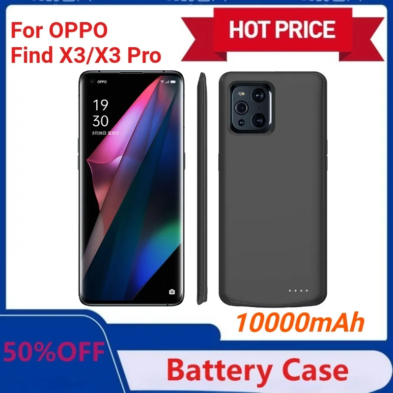 10000mAh Battery Charger Case for OPPO Find X3 Pro Neo Power Bank Silm Shockproof External Battery Charging Cover for Find X3
10000mAh Battery Charger Case for OPPO Find X3 Pro Neo Power Bank Silm Shockproof External Battery Charging Cover for Find X3