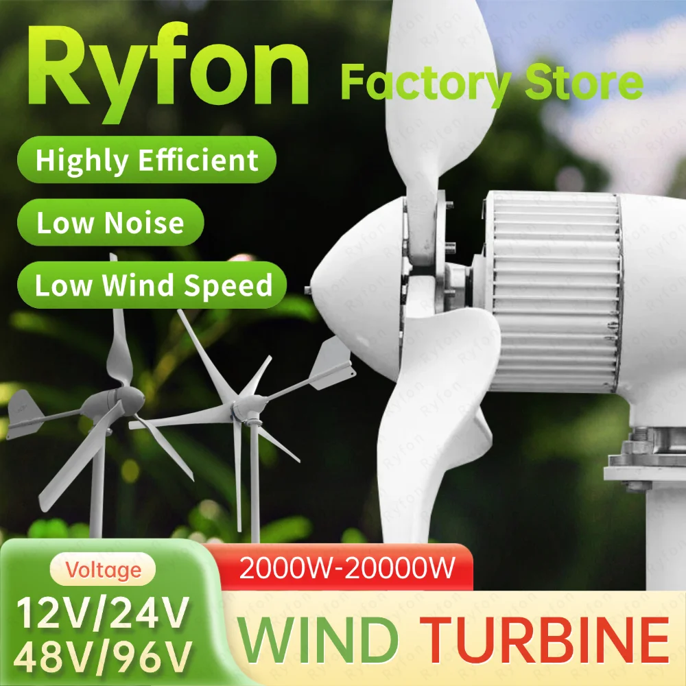 10KW 8KW 3/5 Blades Free Energy Household Windmill MAX 20KW Horizontal Maglev Wind Turbine Low Speed 5KW 12V 24V 48V 2KW 3KW
10KW 8KW 3/5 Blades Free Energy Household Windmill MAX 20KW Horizontal Maglev Wind Turbine Low Speed 5KW 12V 24V 48V 2KW 3KW