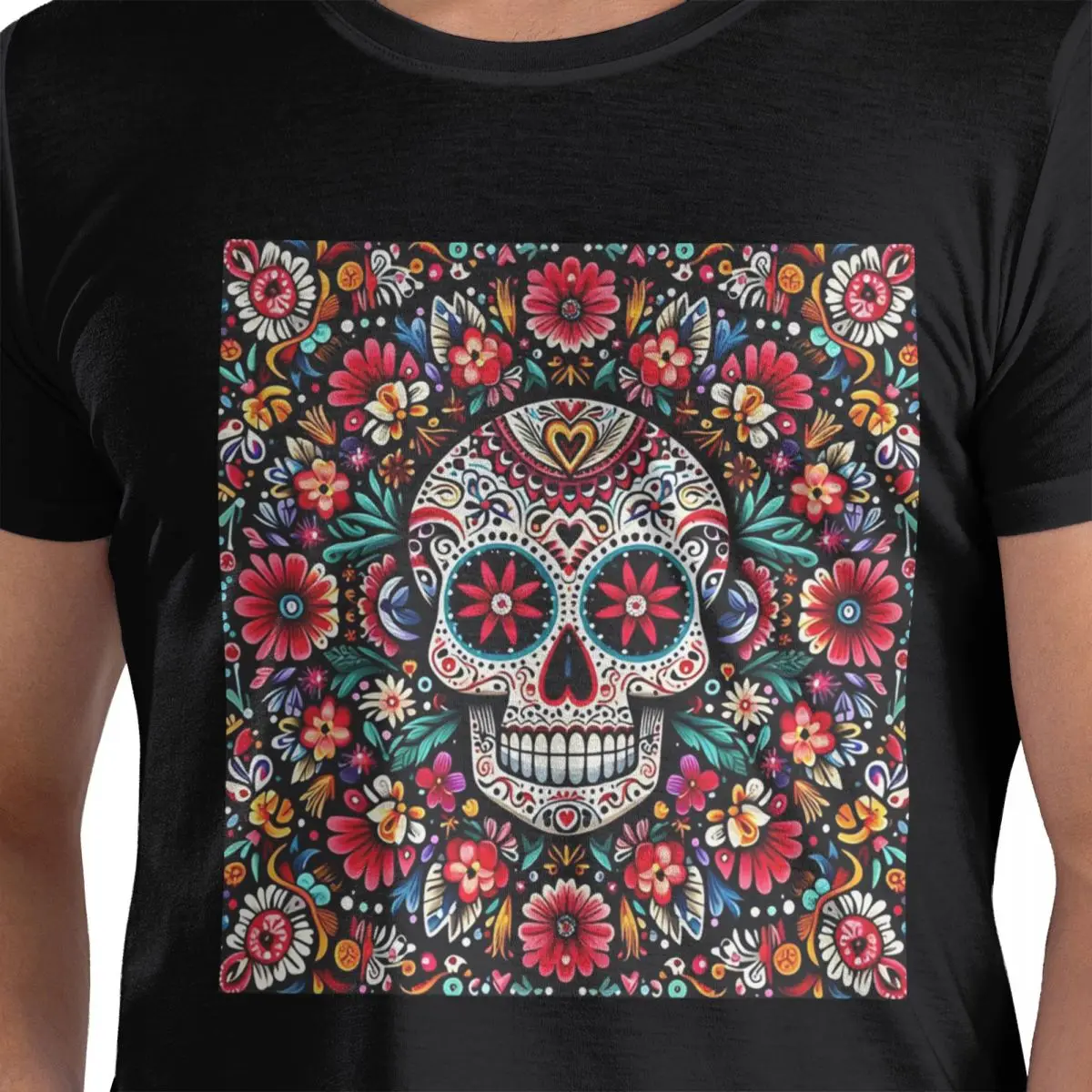 Футболка из 100% хлопка с мексиканскими сахарными черепами и цветами, мужские футболки большого размера, мужские футболки с круглым вырезом и коротким рукавом, S-6XL
Футболка из 100% хлопка с мексиканскими сахарными черепами и цветами, мужские футболки большого размера, мужские футболки с круглым вырезом и коротким рукавом, S-6XL